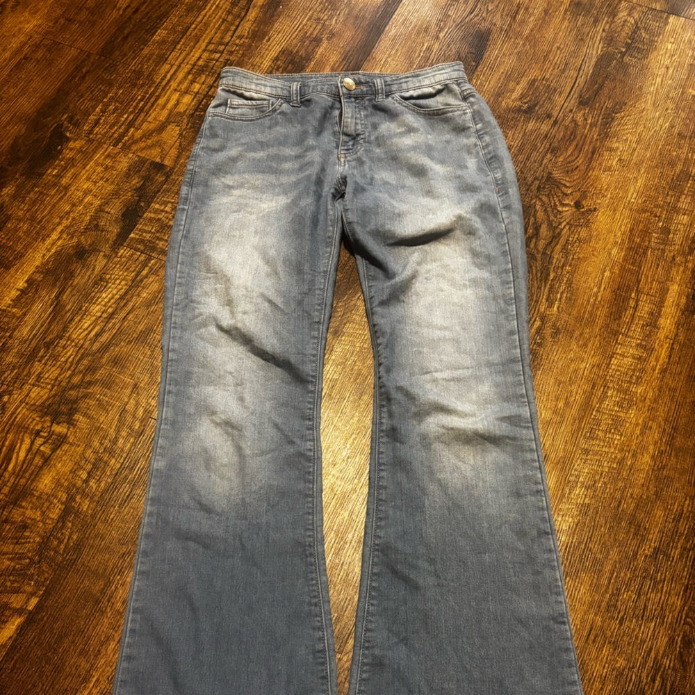 Juicy Couture Gray Flare & Wide Leg Jeans